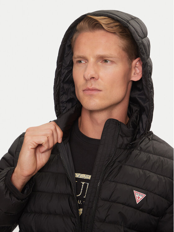 Guess Guess Μπουφάν πουπουλένιο M4YL99 WG922 Μαύρο Regular Fit