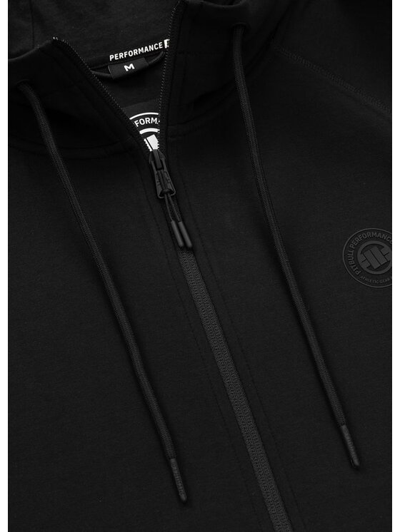 PITBULL PITBULL Bluza Bluza męska rozpinana z kapturem DOGWOOD S Czarny Regular Fit