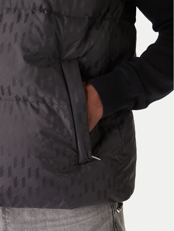 KARL LAGERFELD KARL LAGERFELD Prsluk 505017 554504 Crna Regular Fit