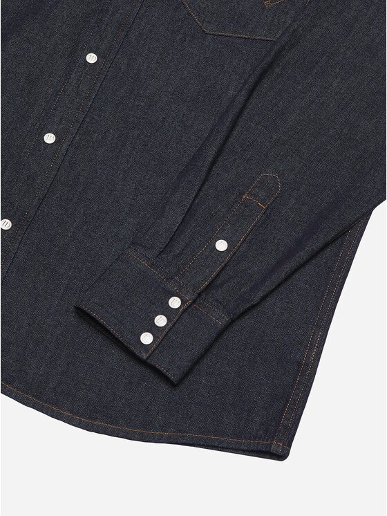 Wrangler Wrangler Koszula 2 PKT SHIRT Niebieski Relaxed Fit