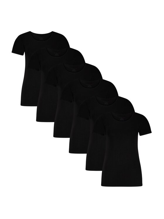 Bamboo Basics Bamboo Basics T-Shirt 28540 Czarny Stretch Fit