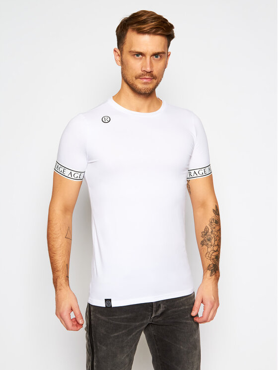 Rage Age Rage Age T-särk Imperial 2 Valge Slim Fit