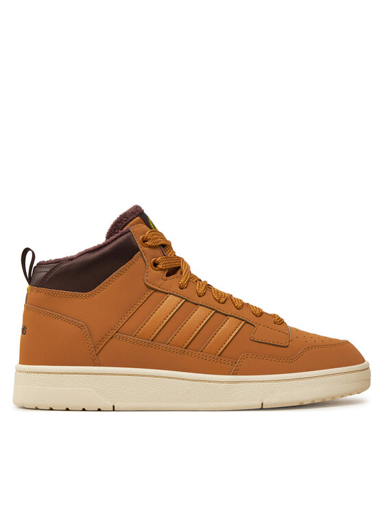 adidas Sneakersy Rapid Court Mid Winterized JR0171 Hnedá