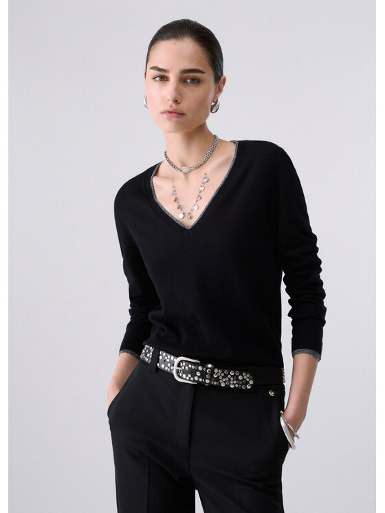 Liu Jo Liu Jo Maglione WF6012MS49I22222 Nero Regular Fit