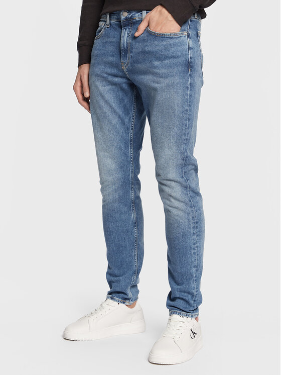 Calvin Klein Jeans Blugi J30J322442 Albastru Slim Fit