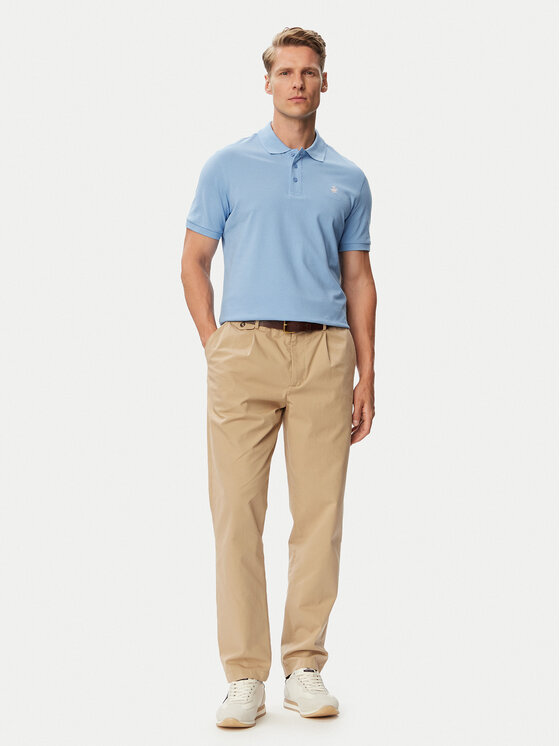 Beverly Hills Polo Club Beverly Hills Polo Club Tricou polo P-SS26M-P42560_Tcx LogoWSKY Albastru deschis Regular Fit