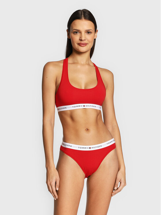 Tommy Hilfiger Tommy Hilfiger Top nedrček UW0UW03820 Rdeča