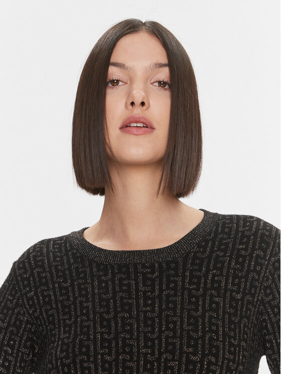 Liu Jo Liu Jo Sweter MF3431 MA49I Czarny Regular Fit