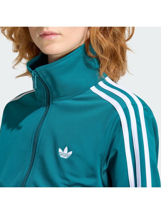 adidas adidas Džemperis Firebird Classic KQ6530 Žalia Regular Fit
