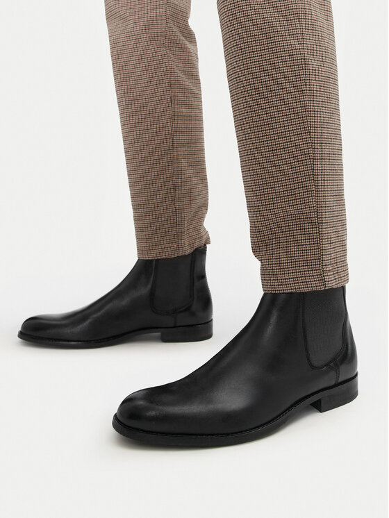 Clarks Clarks Členková obuv s elastickým prvkom Craftarlo Top 261734607 Čierna