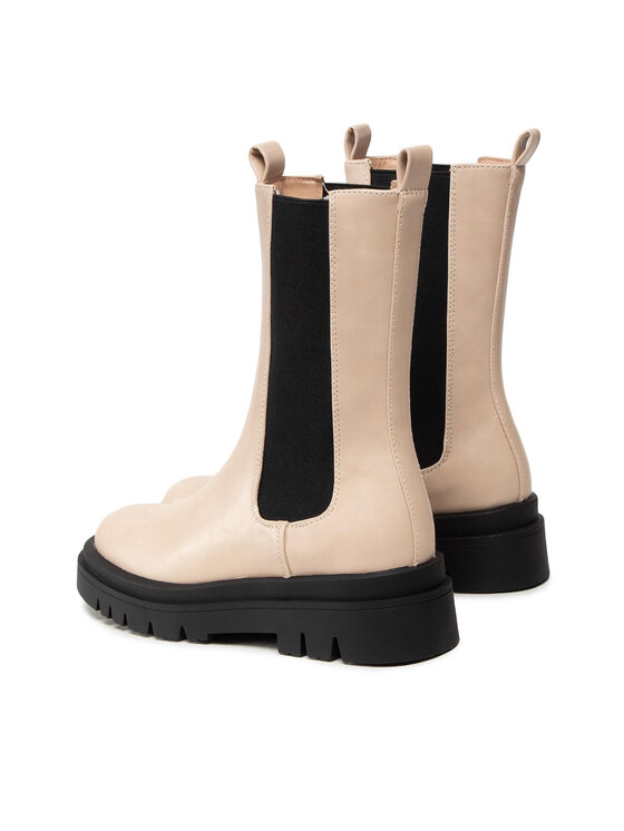 Pieces Pieces Klassische Stiefeletten Pctia Chelsea Boot 17124312 Beige