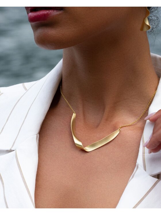 Leis Leis Náhrdelník Lumina Žlté pozlátenie