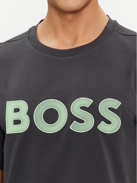 BOSS Boss T-shirt 50512866 Siva Regular Fit