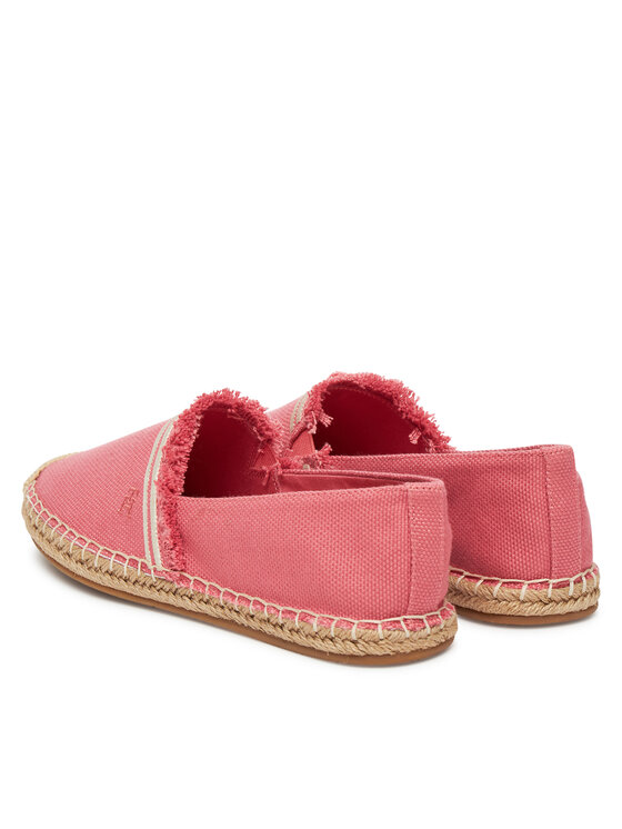 Tommy Hilfiger Tommy Hilfiger Espadrilles Fringe Canvas Closed Espadrille FW0FW08881 Rózsaszín