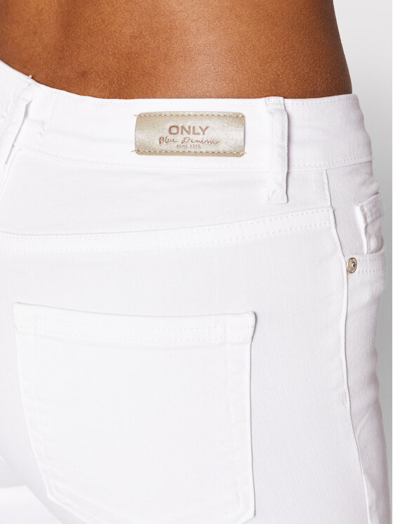 ONLY ONLY Džínsy Blush 15155438 Biela Skinny Fit