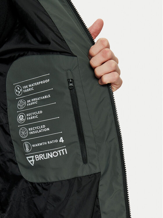 Brunotti Brunotti Зимно яке Bigmain 2421180003 Зелен Regular Fit