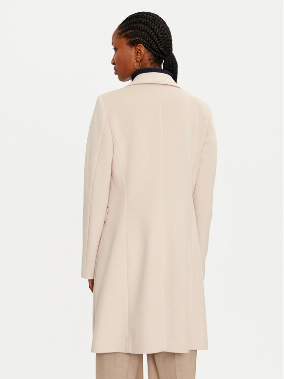 Maryley Maryley Cappotto di transizione 24IB808/14CA Beige Regular Fit