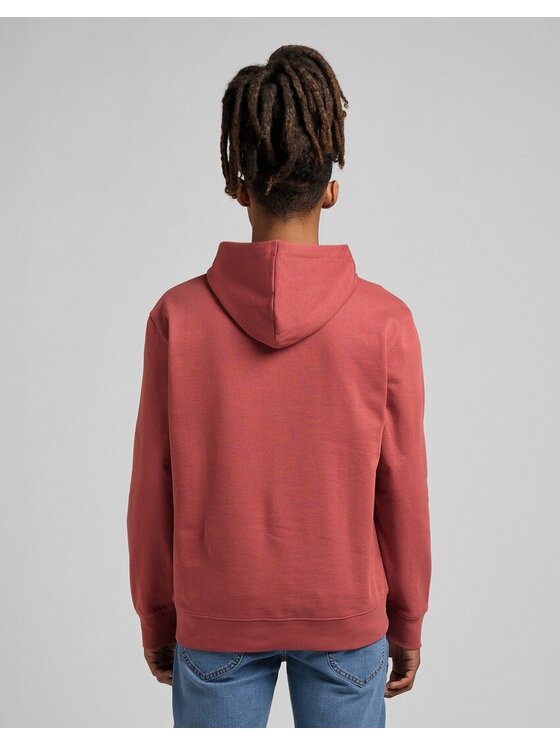 Lee Lee Felpa HOODIE Rosso Regular Fit