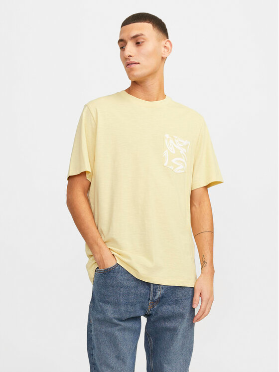 Jack&Jones T-krekls Lafayette 12250435 Dzeltens Standard Fit