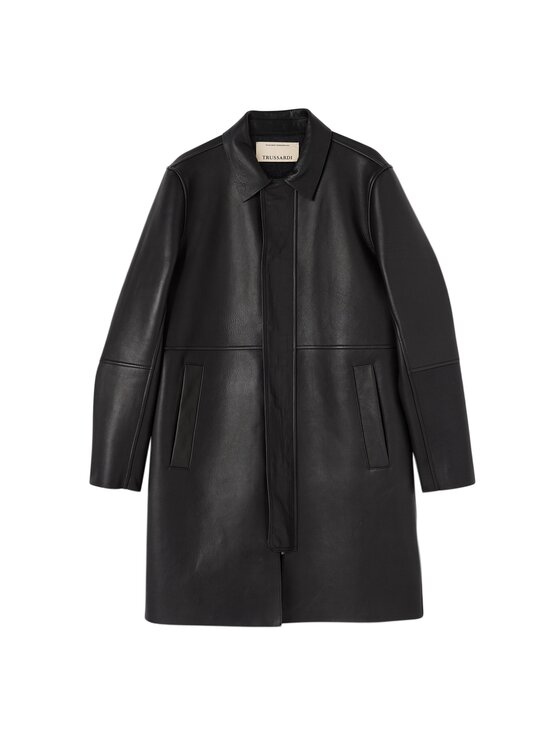 Trussardi Trussardi Giacca di pelle 8001M000027N033 Nero Regular Fit