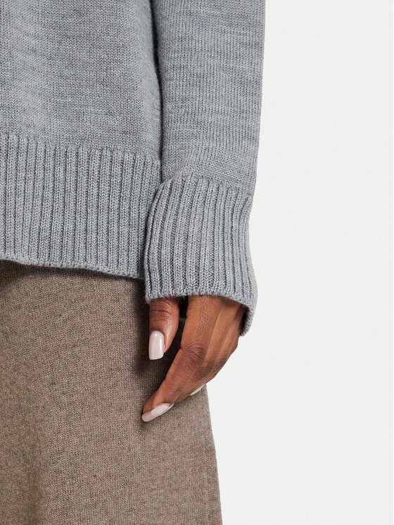 Max Mara Leisure Max Mara Leisure Rollkragenpullover Superbo 2426366148 Grau Relaxed Fit