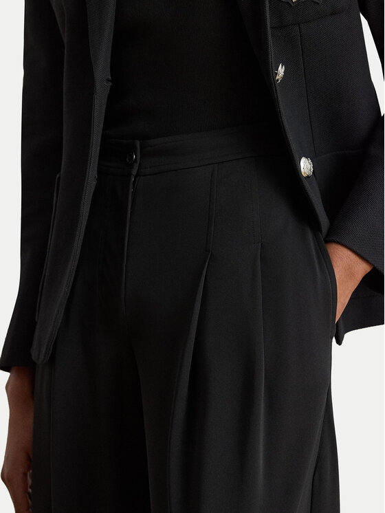 LAUREN RALPH LAUREN LAUREN RALPH LAUREN Medžiaginės kelnės Chabrell 200980217001 Juoda Wide Leg