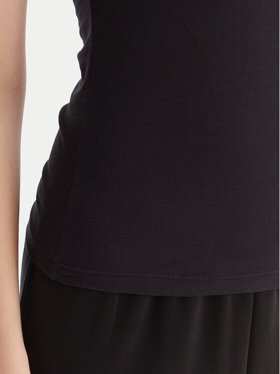 Hunkemöller Hunkemöller Top Singlet 302809 Czarny Slim Fit