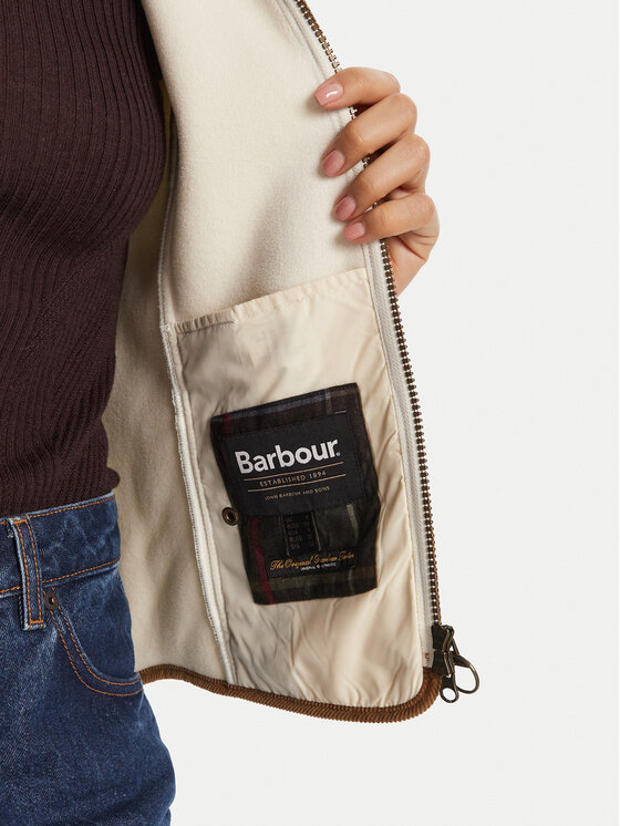 Barbour Barbour Prsluk LFL0055CR11 Écru Regular Fit