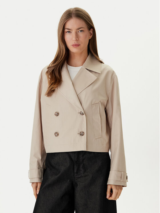 Calvin Klein Calvin Klein Vihmamantel LV044B541G Beež Regular Fit