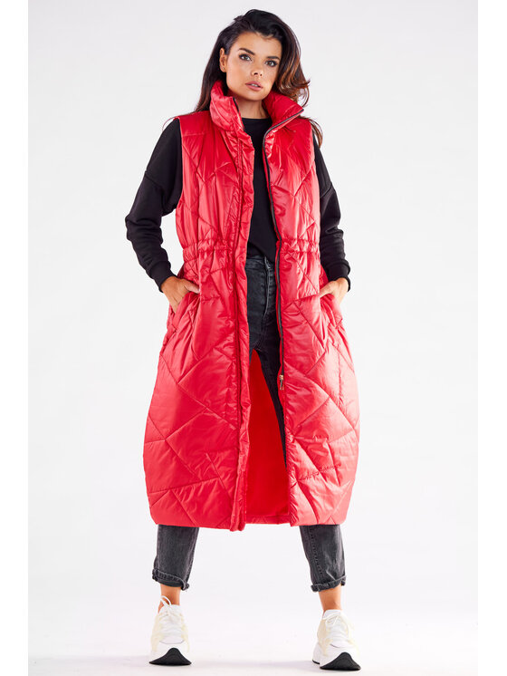 Awama Awama Bezrękawnik A544 Czerwony Basic Fit