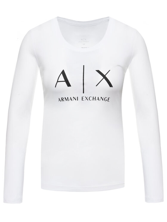 Armani Exchange Armani Exchange Bluzka 8NYTDG YJ16Z 1000 Biały Regular Fit
