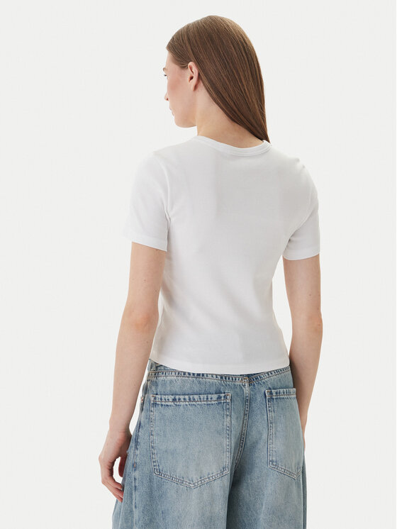 ONLY ONLY T-Shirt Val 15339774 Bílá Slim Fit