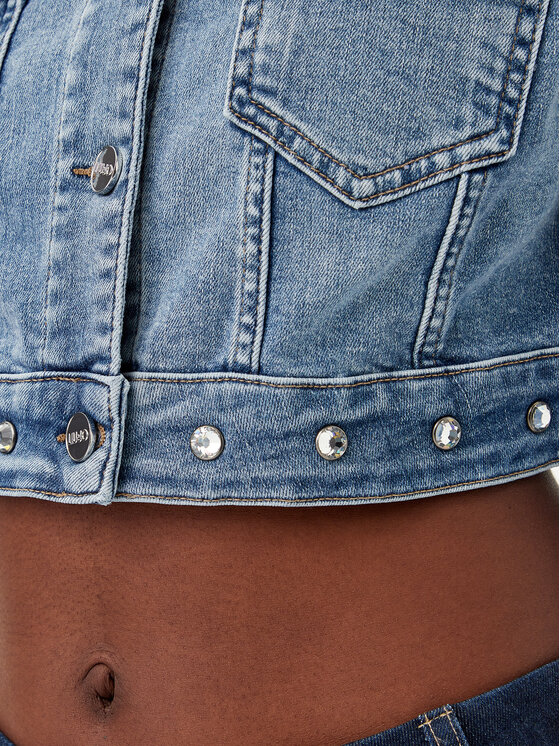 Liu Jo Liu Jo Jeansová bunda UA5077 D4615 Modrá Regular Fit