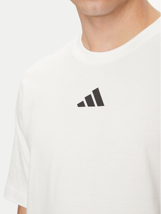 adidas adidas Tricou German Engineering Graphic JP1527 Alb Regular Fit