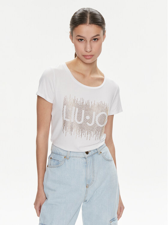 Liu Jo Liu Jo T-särk VA4154 JS360 Valge Regular Fit