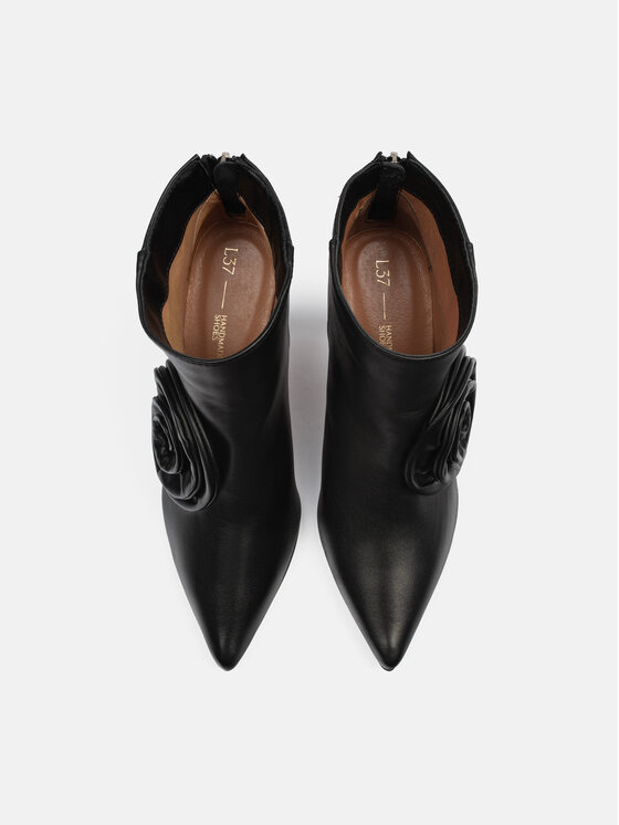 L37 L37 Polokozačky GLAMOUR STRIDE Černá