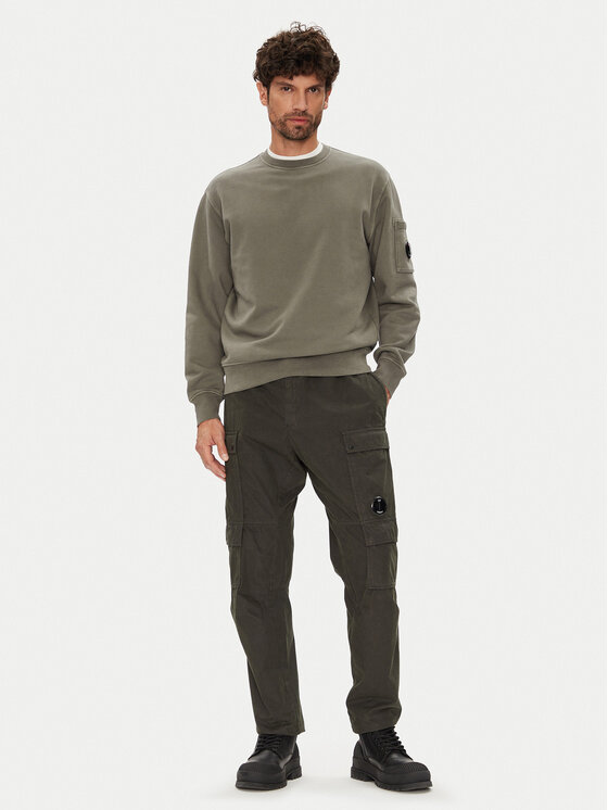 C.P. Company C.P. Company Felpa 19CMSS718A006372R Verde Regular Fit