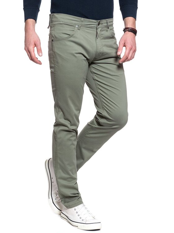 Wrangler Wrangler Pantaloni di tessuto GREENSBORO Marrone Straight Fit
