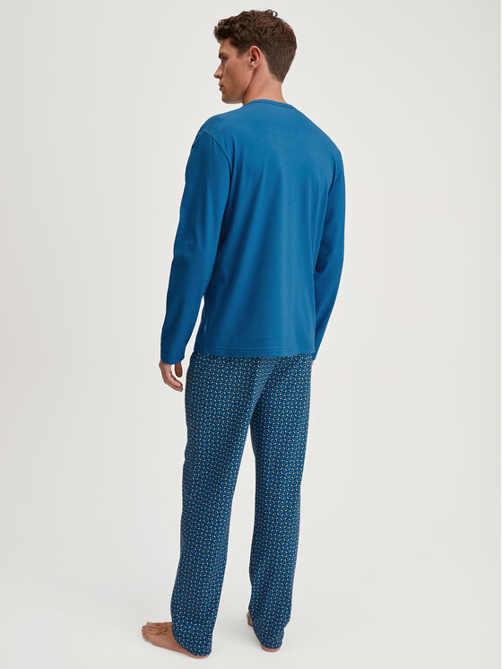 Calida Calida Pyžamo 47487 Tmavomodrá Regular Fit