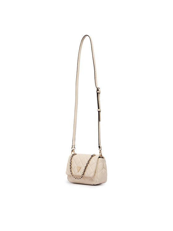 Guess Guess Дамска чанта Juliet Mini HWQG24 56740 Кремав