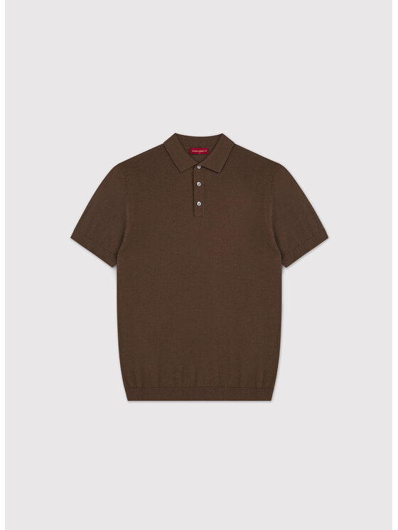 Pako Lorente Pako Lorente Polo P26SP-TX-011 Brązowy Classic Fit