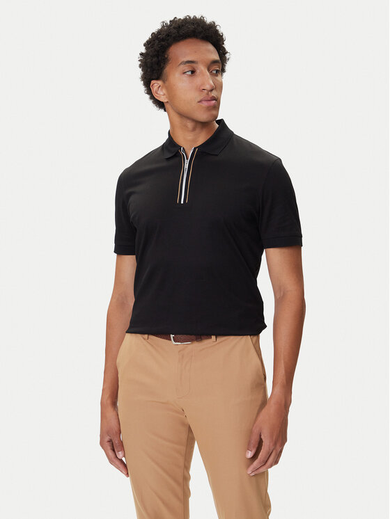BOSS Polokošeľa H-Paras 65 50543880 Čierna Regular Fit
