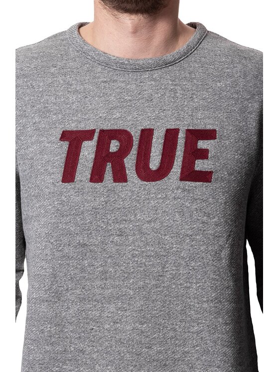 Mustang Mustang Felpa TAPE SWEATSHIRT Grigio Regular Fit