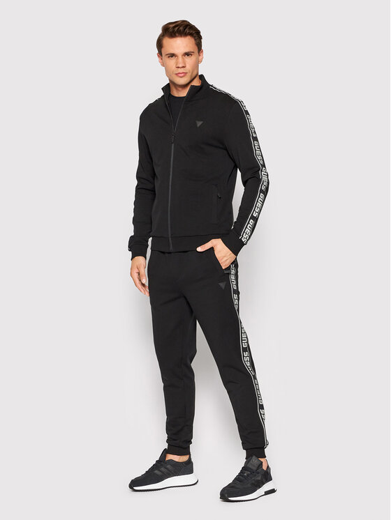 Guess Guess Μπλούζα Z2YQ12 K6ZS1 Μαύρο Regular Fit