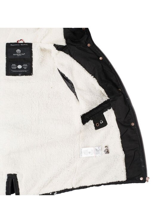 Marikoo Marikoo Kurtka zimowa Manolya Czarny Casual Fit
