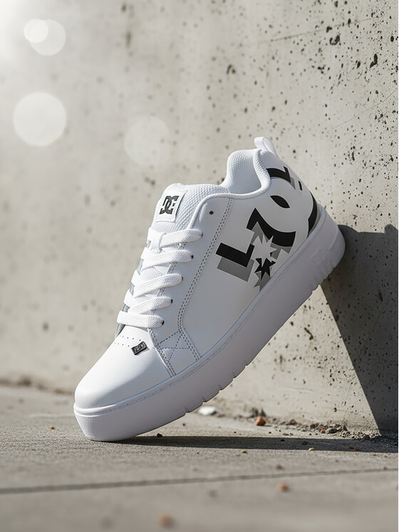 DC Shoes DC Shoes Sneakersy CEO-COURT GRAFFIK PLATFORM DC02422101 Biały