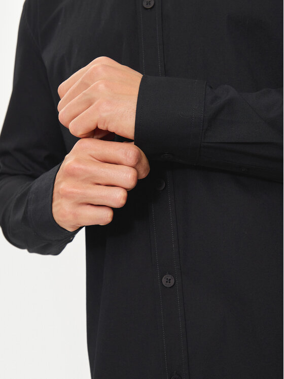 INDICODE INDICODE Camicia Hayley 25-361 Nero Slim Fit
