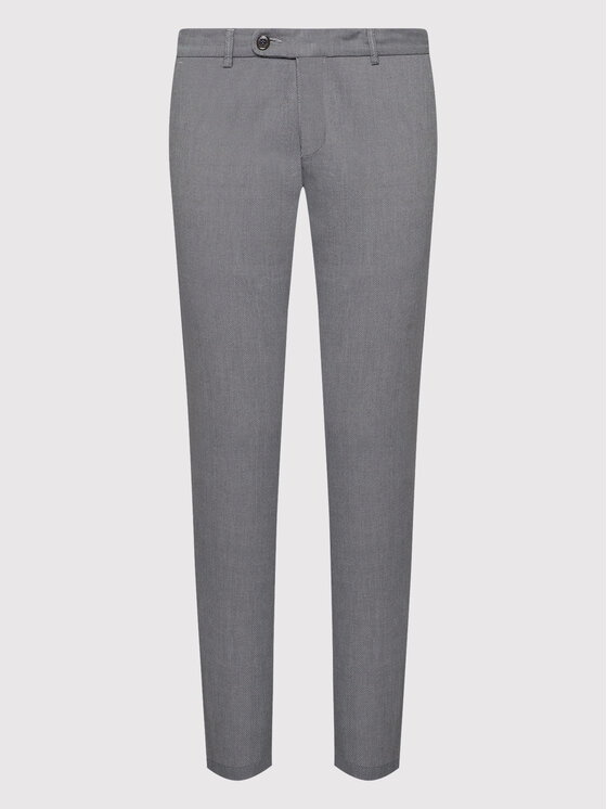 Bugatti Bugatti Chino hlače 4890 16305 Siva Slim Fit