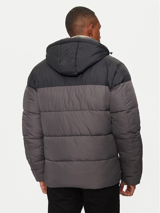 INDICODE INDICODE Vatovaná bunda Alanin 15-802 Šedá Regular Fit