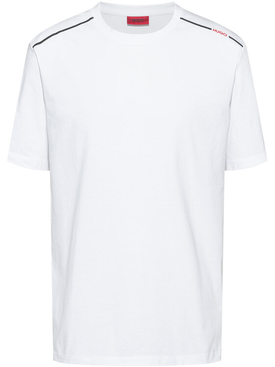 HUGO Hugo Majica Dyrtid 50432062 Bela Regular Fit
